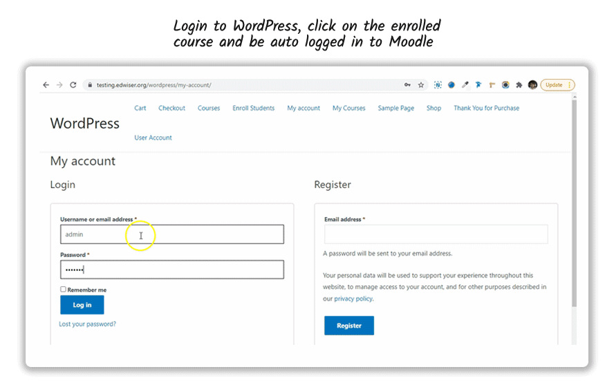Better onboarding with easy login/logout