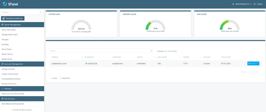 SPanel: A Next-Generation Hosting Platform SPanel: A Next-Generation Hosting Platform