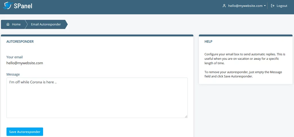 SPanel - Better Than Ever SPanel – Better Than Ever, New Email Only User Interface 3