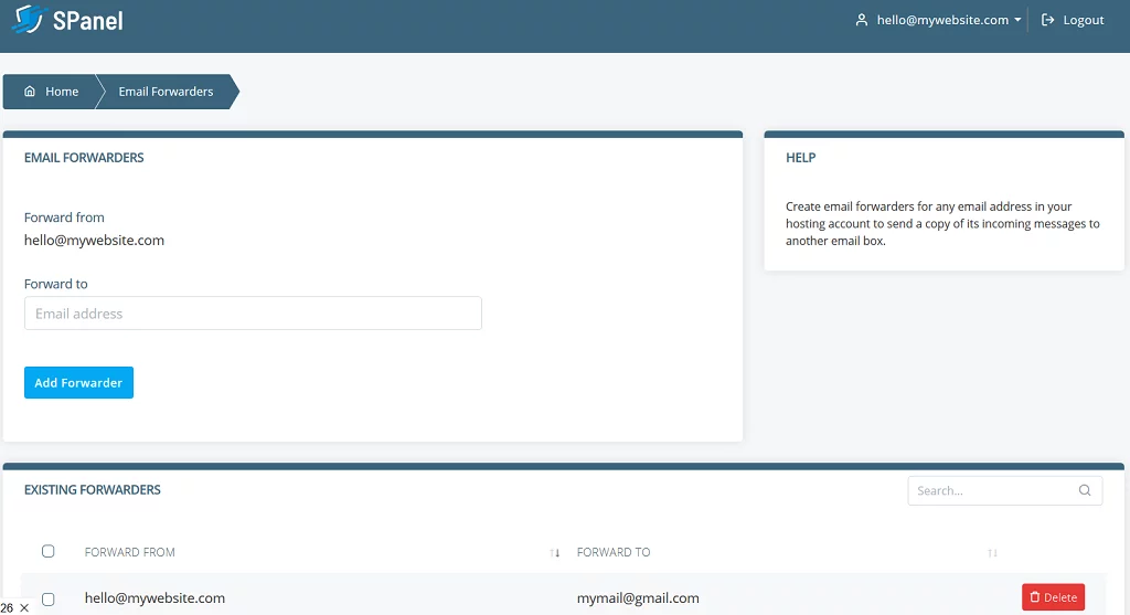 SPanel - Better Than Ever SPanel – Better Than Ever, New Email Only User Interface 2