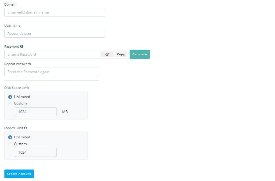 SPanel Control Panel, SPanel Admin Interface 4