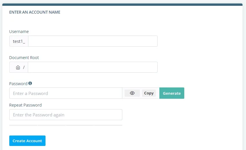 SPanel Control Panel, SPanel User Interface 3