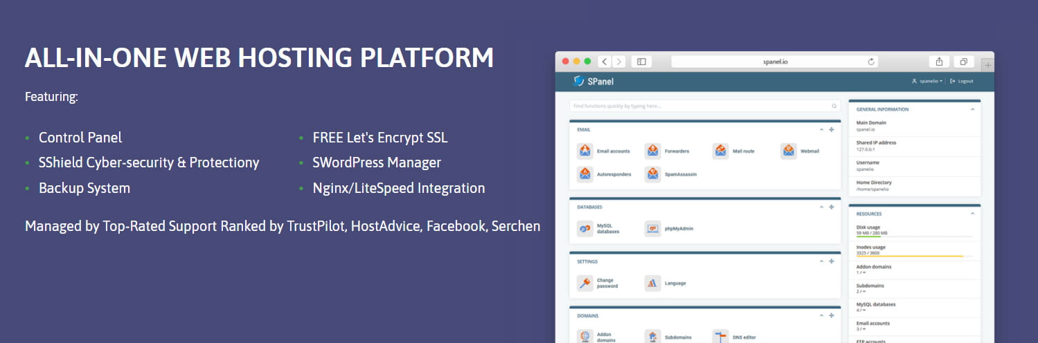 SPanel Control Panel, What is SPanel?