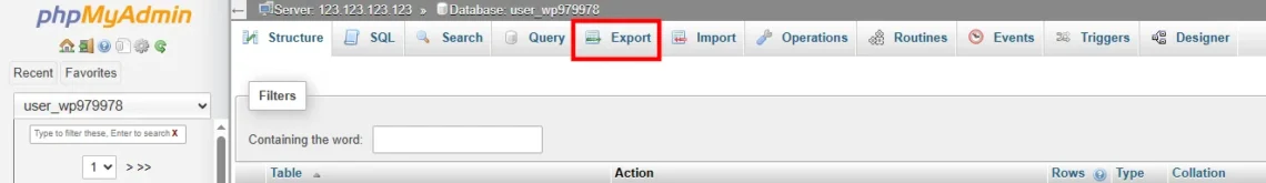 Migrate a WordPress Website: Step by Step Guide Migrate a WordPress Website: Step by Step Guide, Еxport Your WordPress Database 3