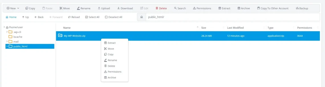 Migrate a WordPress Website: Step by Step Guide Migrate a WordPress Website: Step by Step Guide, Transferring files using a File Manager 6