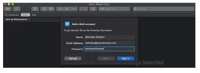 How to Set Up a Business Email in VPS?, Apple Mail 8