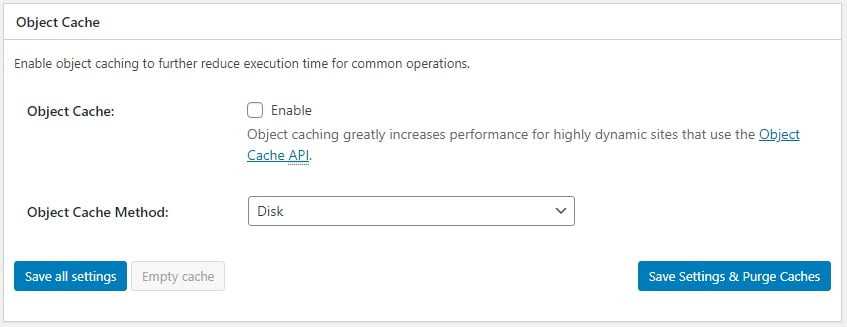 Optimize Website Speed with W3 Total Cache Optimize Website Speed with W3 Total Cache, Object Cache