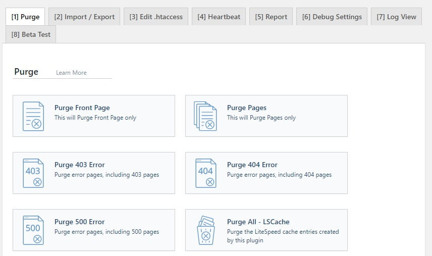 Optimize Website Speed with LiteSpeed Cache Optimize Website Speed with LiteSpeed Cache, Toolbox