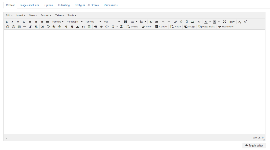 How to Build a Website Using Joomla?, Creating New Articles