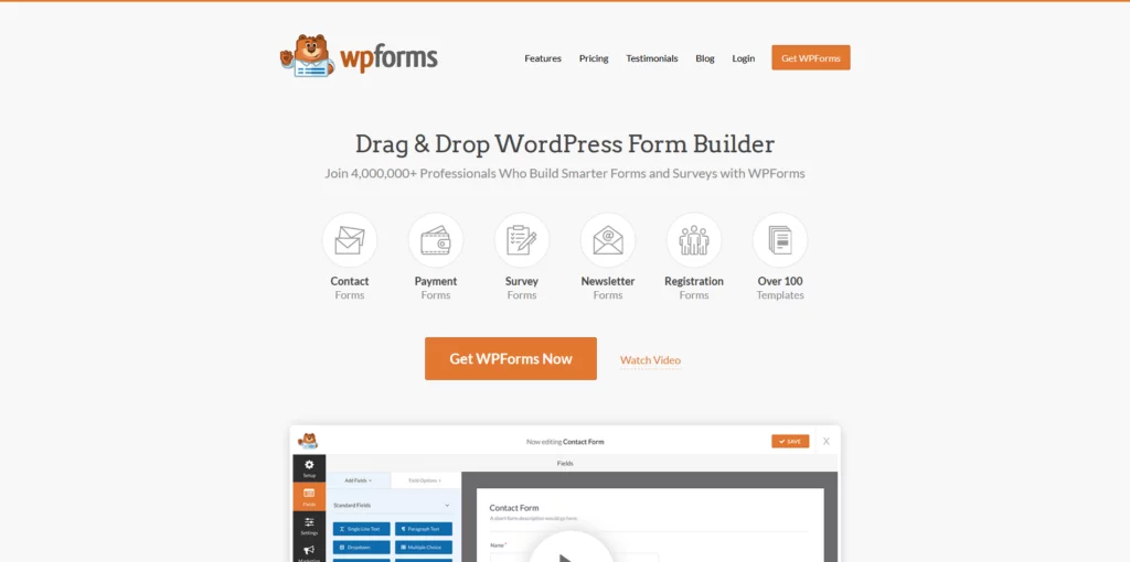 Top WordPress Plugins of 2024, 11. WPForms