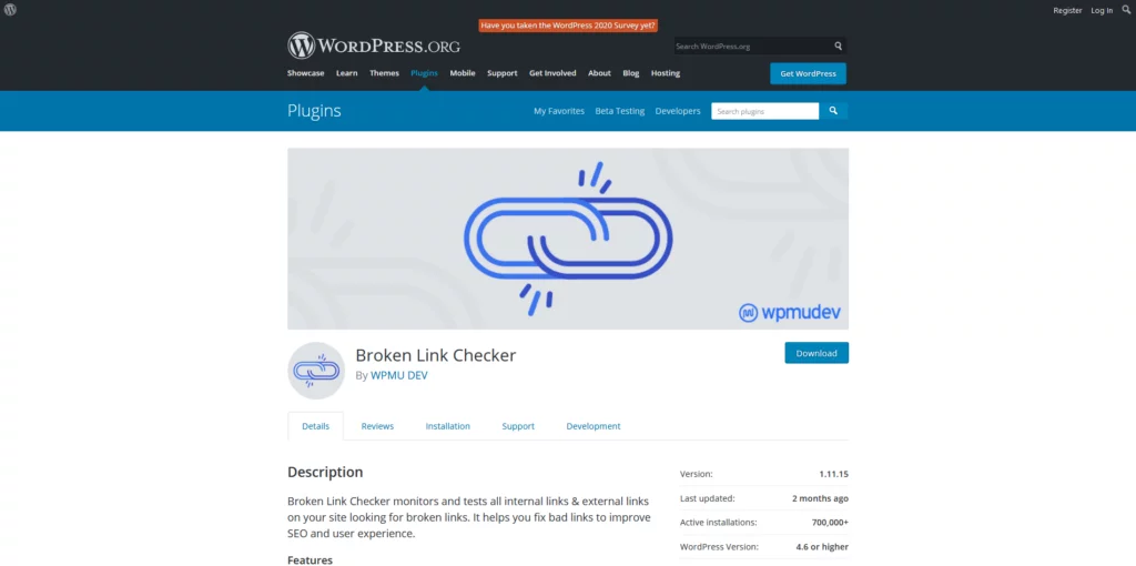 Top WordPress Plugins of 2024, 16. Broken Link Checker