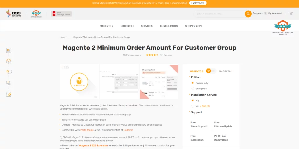 What Are the Best Magento Extensions for B2B?, Minimum Order Amount
