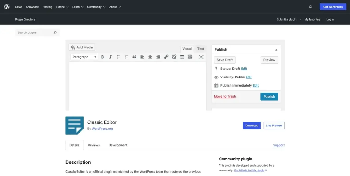 Best WordPress Plugins to Use in 2026 Best WordPress Plugins to Use in 2026, 9. Classic Editor