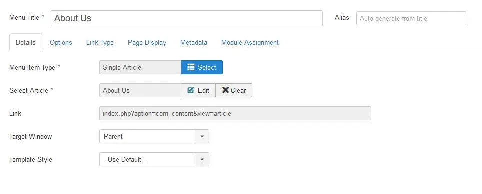 What is Joomla and How to Build a Website With It?, Adding Articles to Navigation Menus