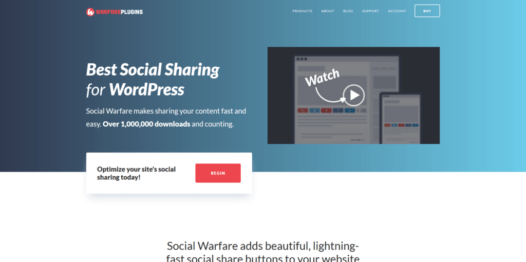 7 Best Social Media Sharing Plugins for WordPress, Social Warfare