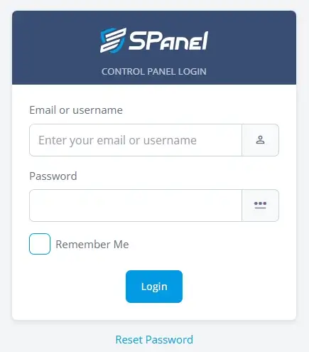 How to Install Magento, 1. Open SPanel&rsquo;s User Interface
