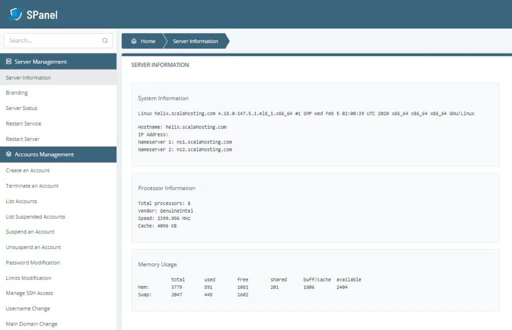 How SPanel Helps With Hosting Management?, SPanel Features