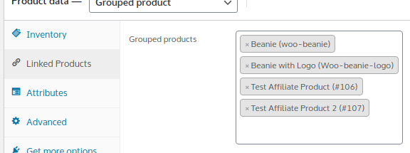 Adding Products to WooCommerce, Linked Products Tab