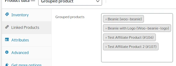 Adding Products to WooCommerce, Linked Products Tab