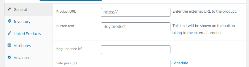 Adding Products to WooCommerce, General Tab
