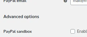 Payment Methods, Setting up PayPal Standard&nbsp; 2