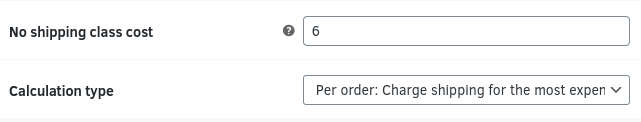 Shipping Methods Shipping Methods, Using No Shipping Class Cost and Calculation Type 2