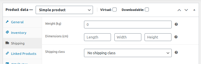Shipping Methods Shipping Methods, Assigning Shipping Classes to a Single Product 2