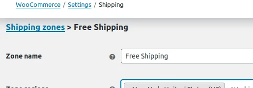 Shipping Methods, Creating a Shipping Zone 3