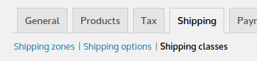 Shipping Methods Shipping Methods, Creating a Shipping Class