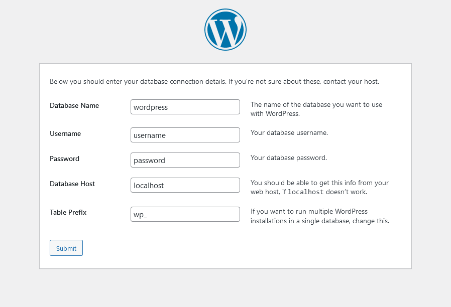 How to Install WordPress on a VPS Hosting Account, 4. Run the Installation Wizard. 2