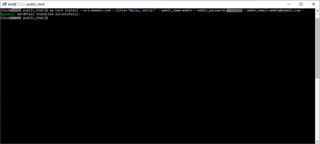 How to Install WordPress on a VPS Hosting Account, Installing WordPress using WP-CLI 2