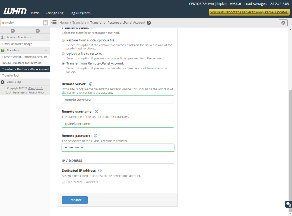 How to Migrate from One VPS to Another?, How to Migrate from Another Hosting Provider to ScalaHosting Manually 2