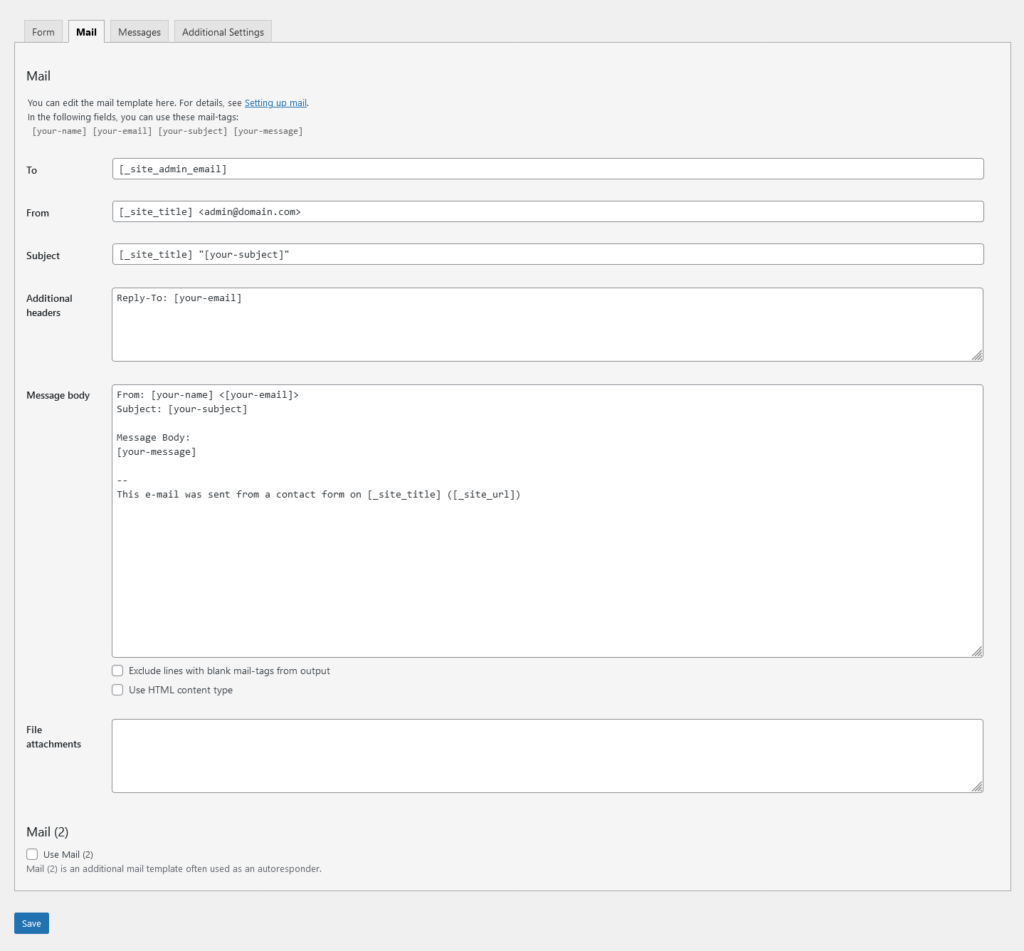 What are Contact Forms in WordPress?, Contact Form 7 3