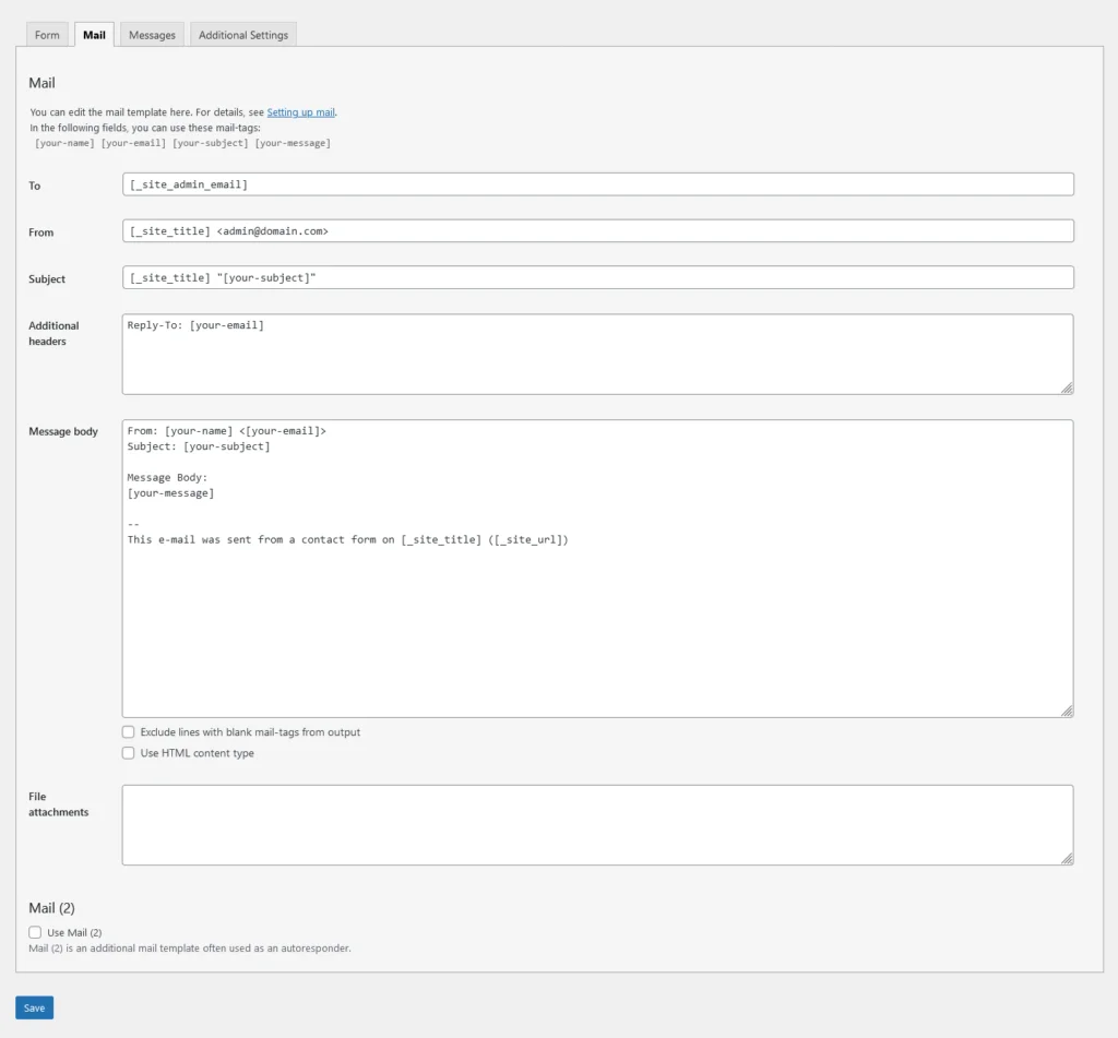 What are Contact Forms in WordPress?, Contact Form 7 3