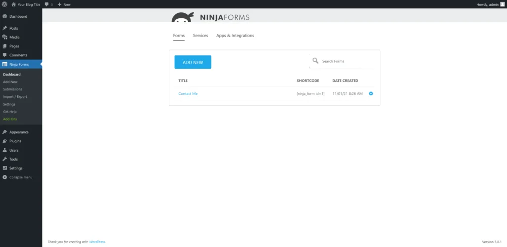 What are Contact Forms in WordPress?, Ninja Forms