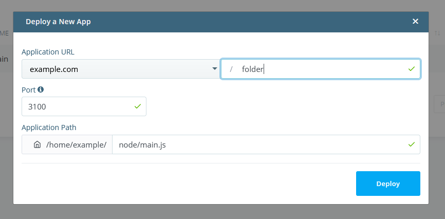 Installing Node.js on a VPS Server, Deploying a Node.js Application with SPanel 2