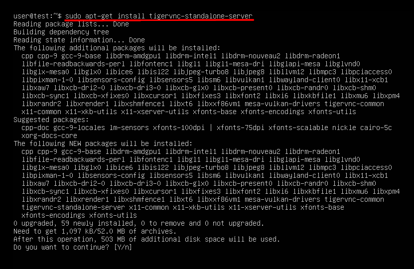 How to Install a Desktop Environment on My Ubuntu VPS?, Installing a VNC Server on an Ubuntu VPS
