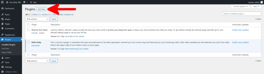 What is a WordPress Plugin? What is a WordPress Plugin?, Installing a WordPress plugin from the official directory