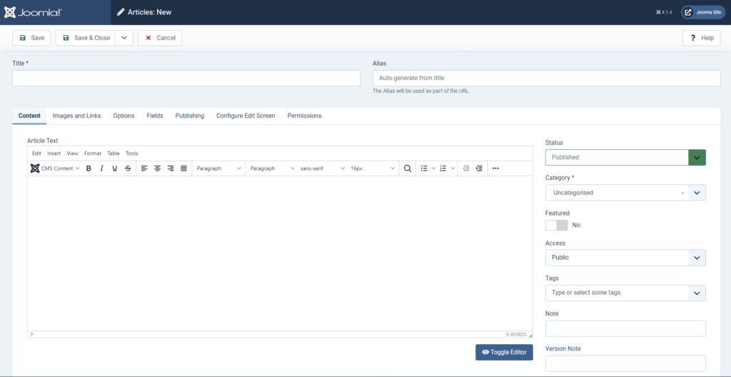 What is Joomla?, 4. Content management