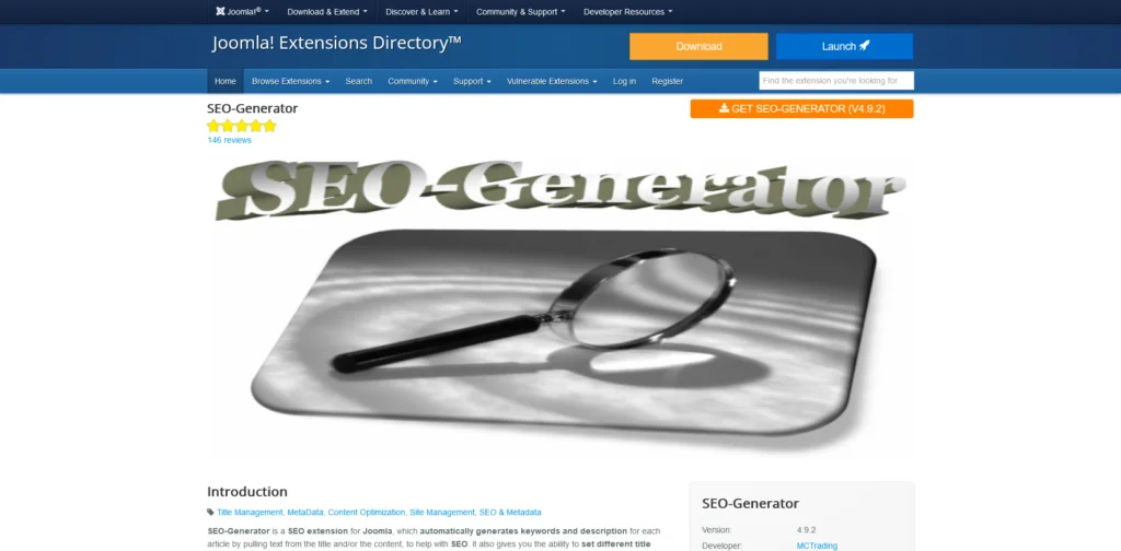 What Are the Best Joomla Extensions or Plugins for SEO?, SEO-Generator