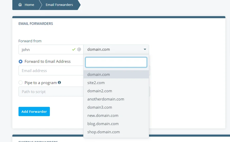 Email Hosting With Unlimited Aliases, Creating an Email Alias On an SPanel Server 2