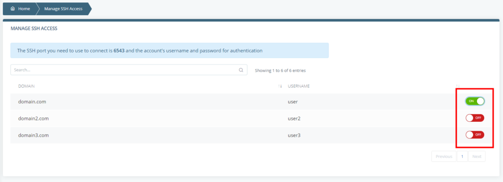 SSH Terminal in SPanel, SPanel’s SSH Terminal 2