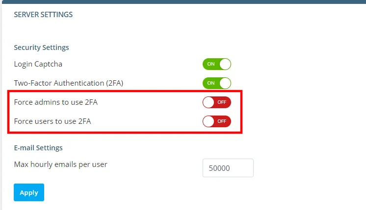 Two-Factor Authentication in SPanel, Enabling 2FA in SPanel 2