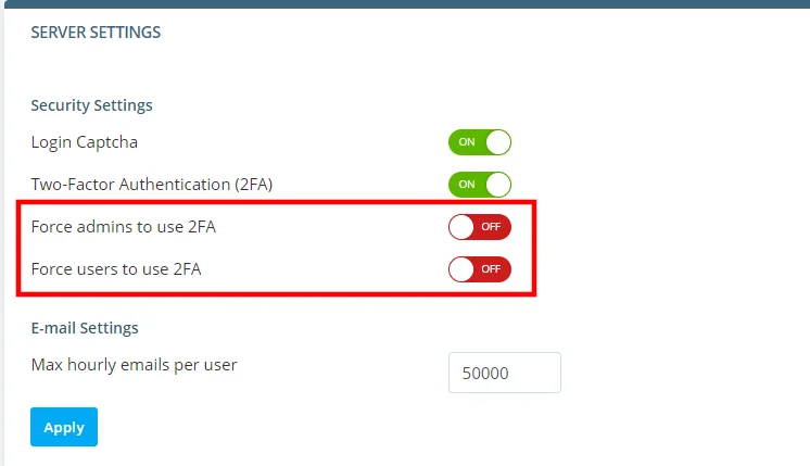 Two-Factor Authentication in SPanel Two-Factor Authentication in SPanel