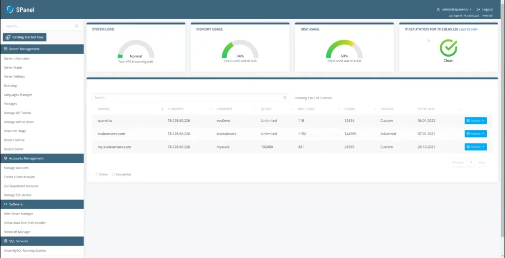 IP Reputation Management in SPanel IP Reputation Management in SPanel