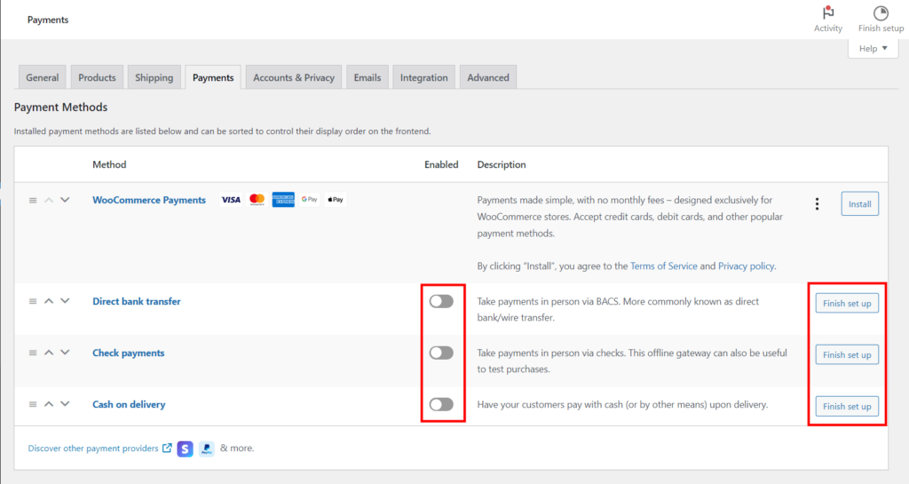 How to Set Up WooCommerce on WordPress? How to Set Up WooCommerce on WordPress?, Adding Payment Options 3