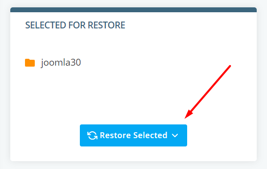 How to Restore a Joomla Site – A Comprehensive Guide, Restore Joomla via SPanel 3