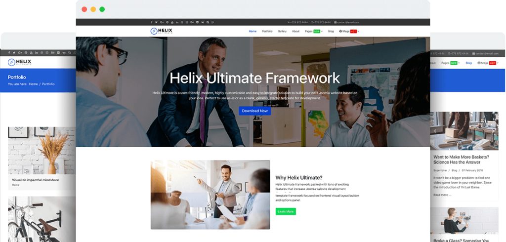 7 Best Free Responsive Joomla Templates, Helix Ultimate