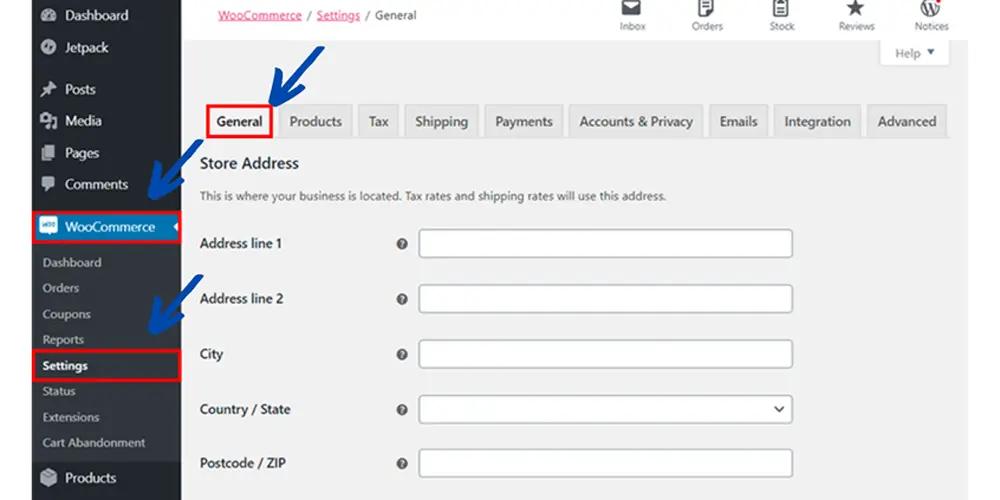 How to Add Contact Information in WooCommerce?, Steps to add contact information to WooCommerce 
