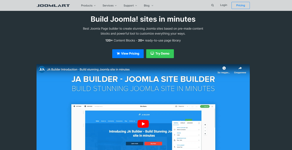 What Is the Best Landing Page Builder for Joomla?, JA Page Builder